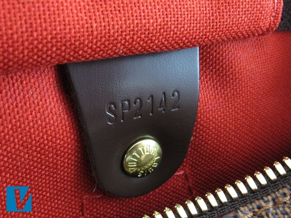 Aside from vintage (Pre 1980) handbags, all Louis Vuitton handbags feature a date code on the interior. It records date & more recently place of manufacture.
