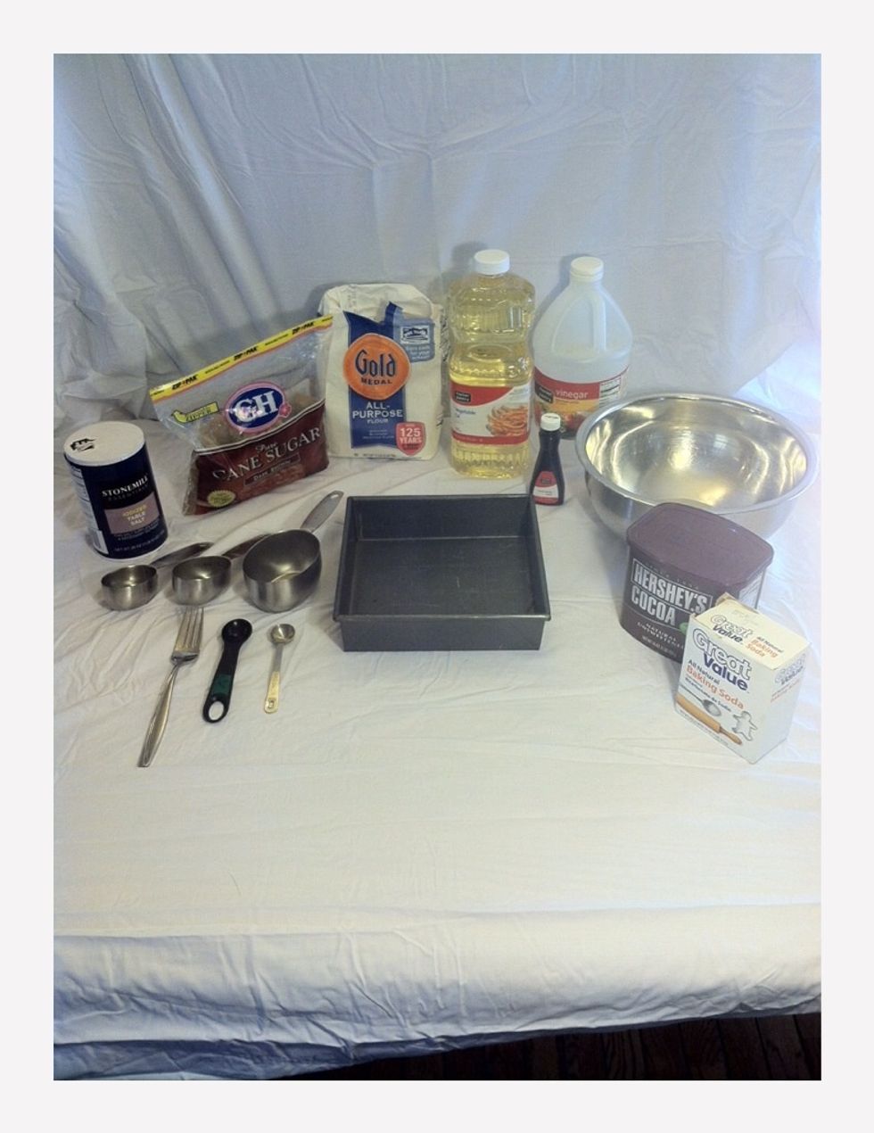 Assemble all necessary ingredients as shown above.