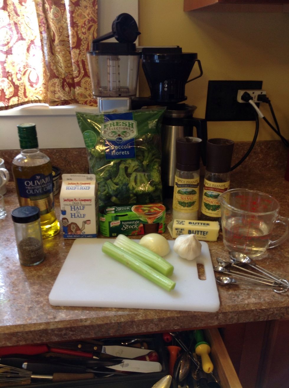 Assemble all your ingredients and supplies