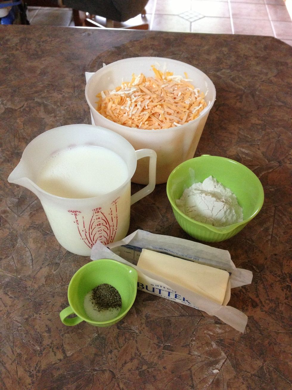 Assemble ingredients.