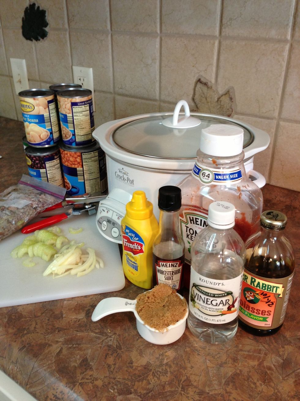 Assemble misc small ingredients.
