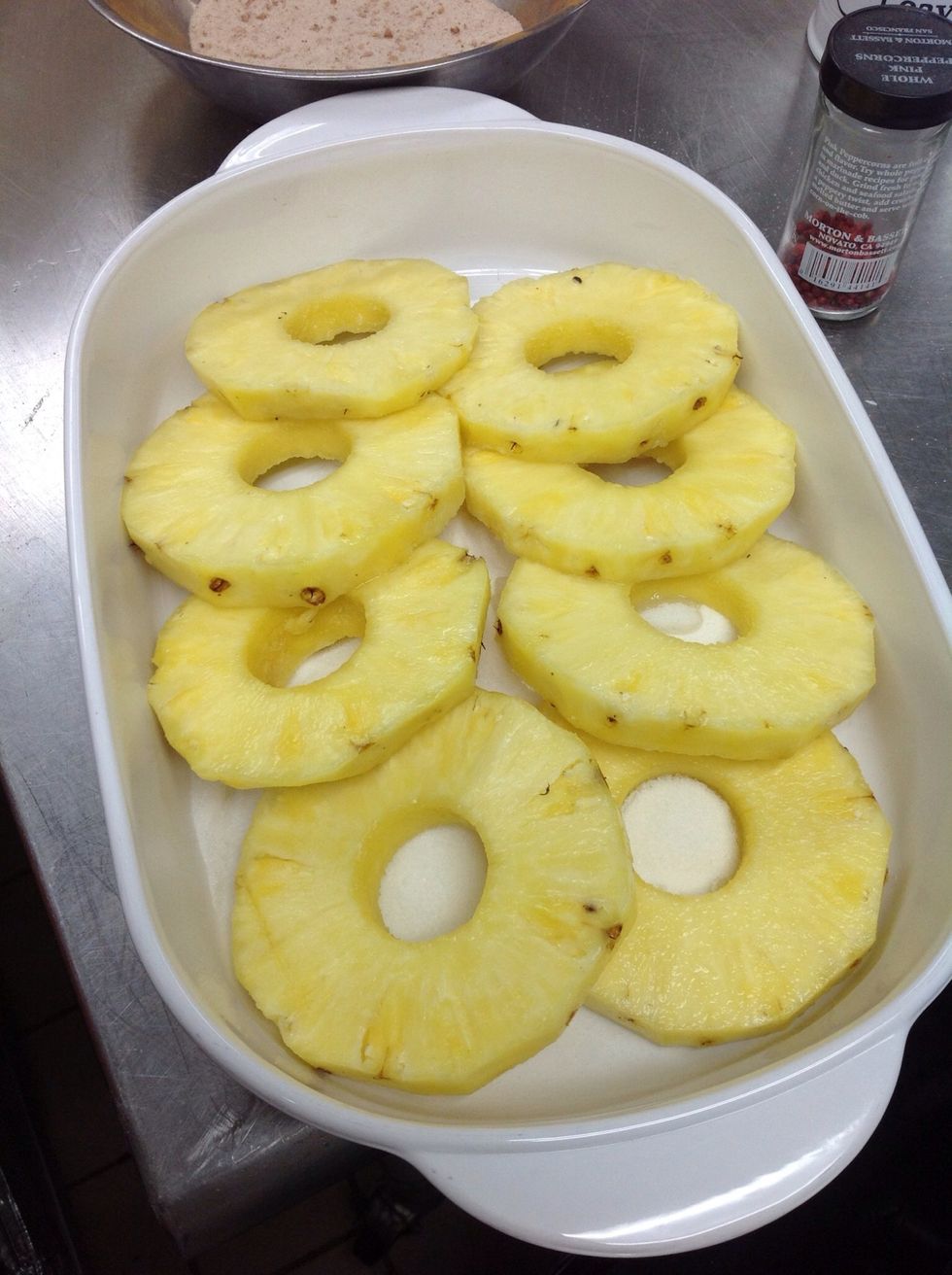 Assemble slices in baking dish.