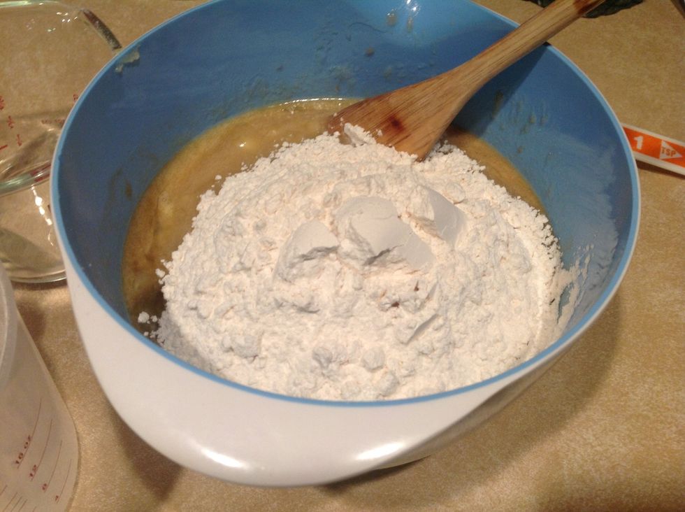 At  1 1/2 cups of all-purpose flour