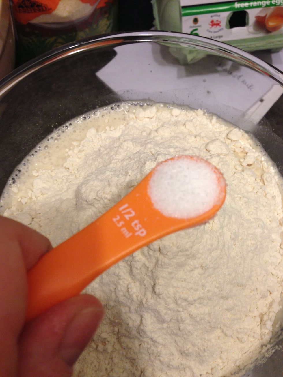 At 1 1/2 teaspoons of salt
