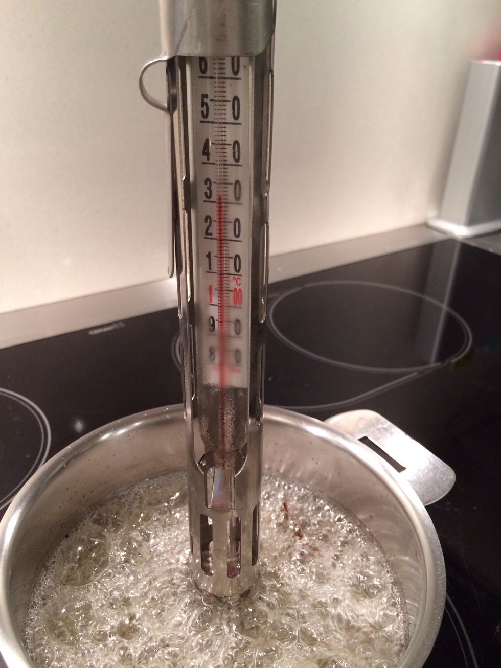 At 120C - 130C the syrup is ready