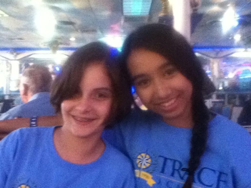 At a Greek restaurant. Same field trip