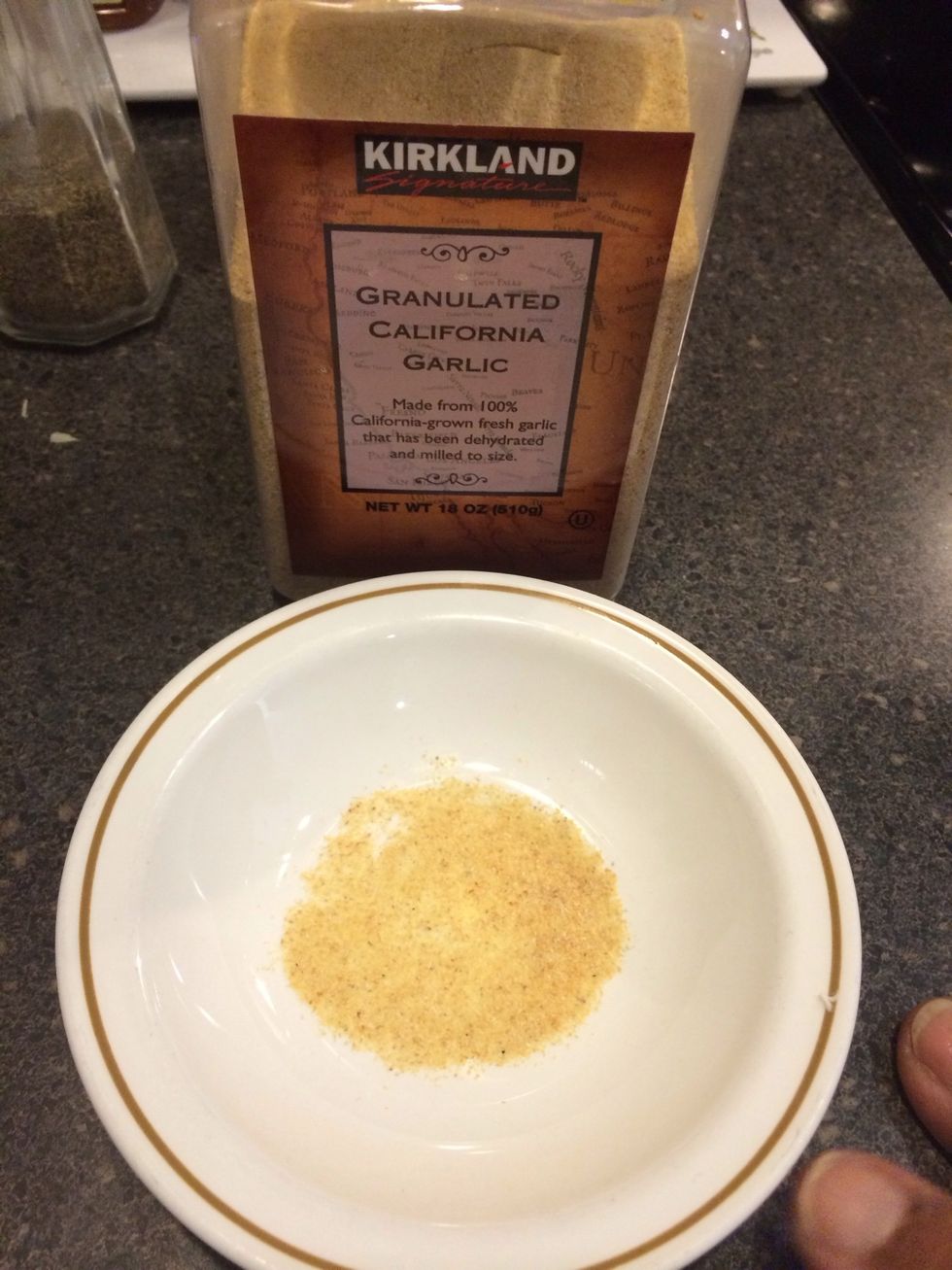 At about a half tablespoon of California garlic