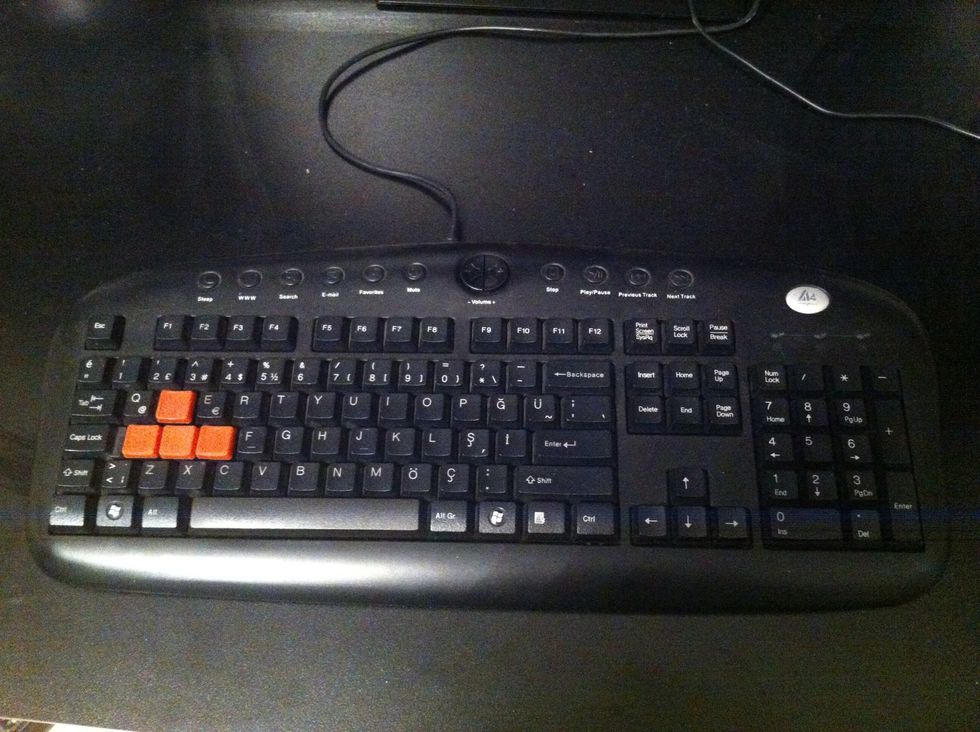 At first take a photo ( you can't forget where is the letters )