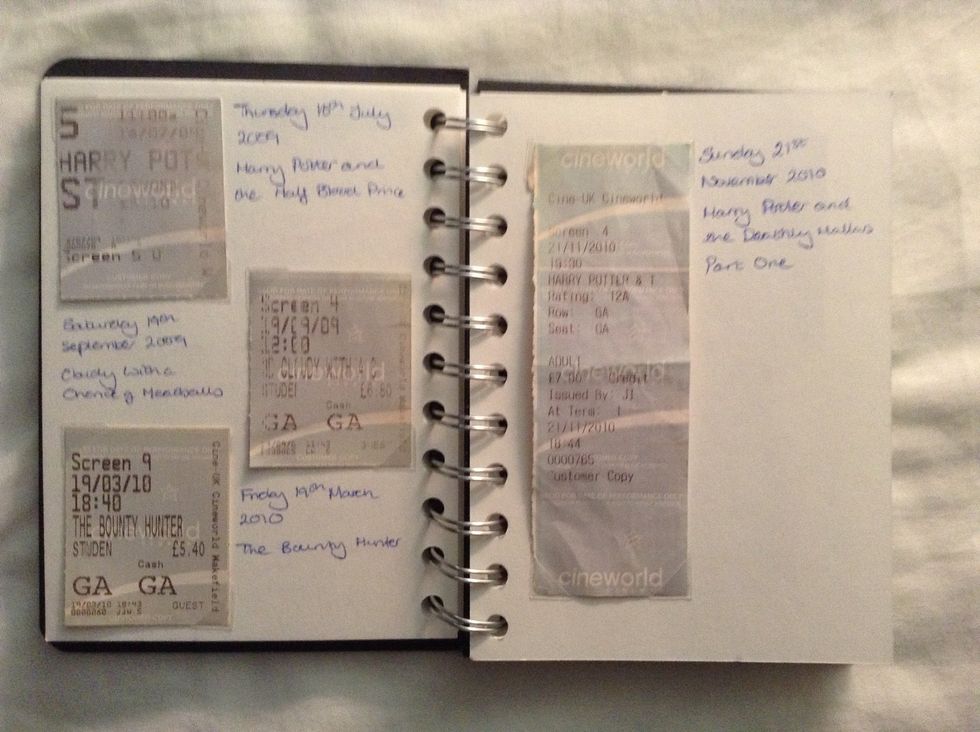 At first they were cream card, then blue card and then they went to paper. (Not as nice in my opinion!) Now they're pink paper tickets. I enjoy looking at the changes over time.