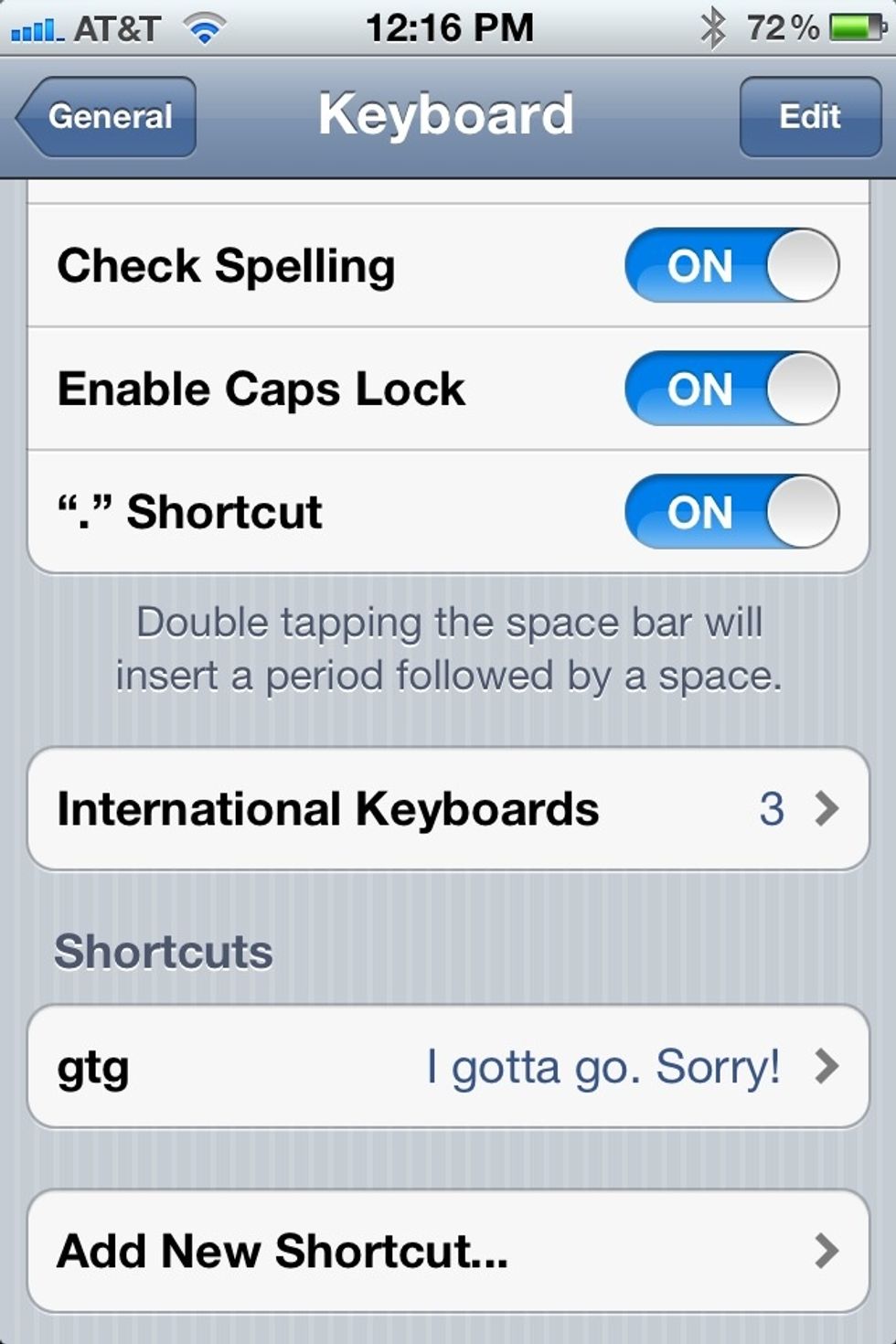 At he bottom should be shortcuts, and as you see I have made one already.