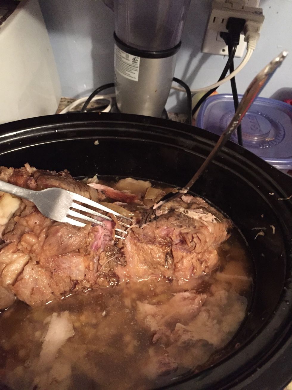 At hour 7, start shreddin' that gnarly pork!!!