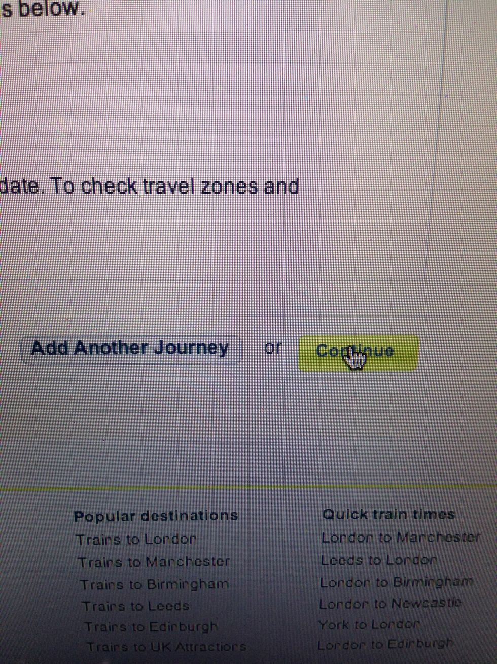 At the bottom of the page, select "continue".