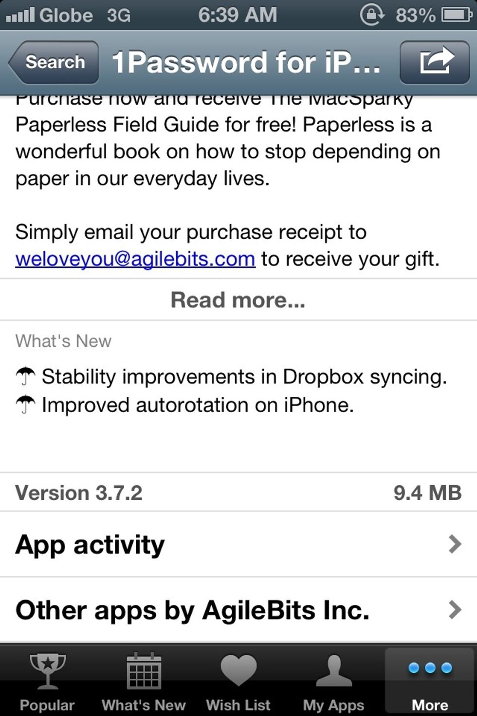 at the bottom YOU CAN SEE ITS APP HISTORY FOR PRICE CHANGE OR UPDATES. CLICK FOR DETAILS