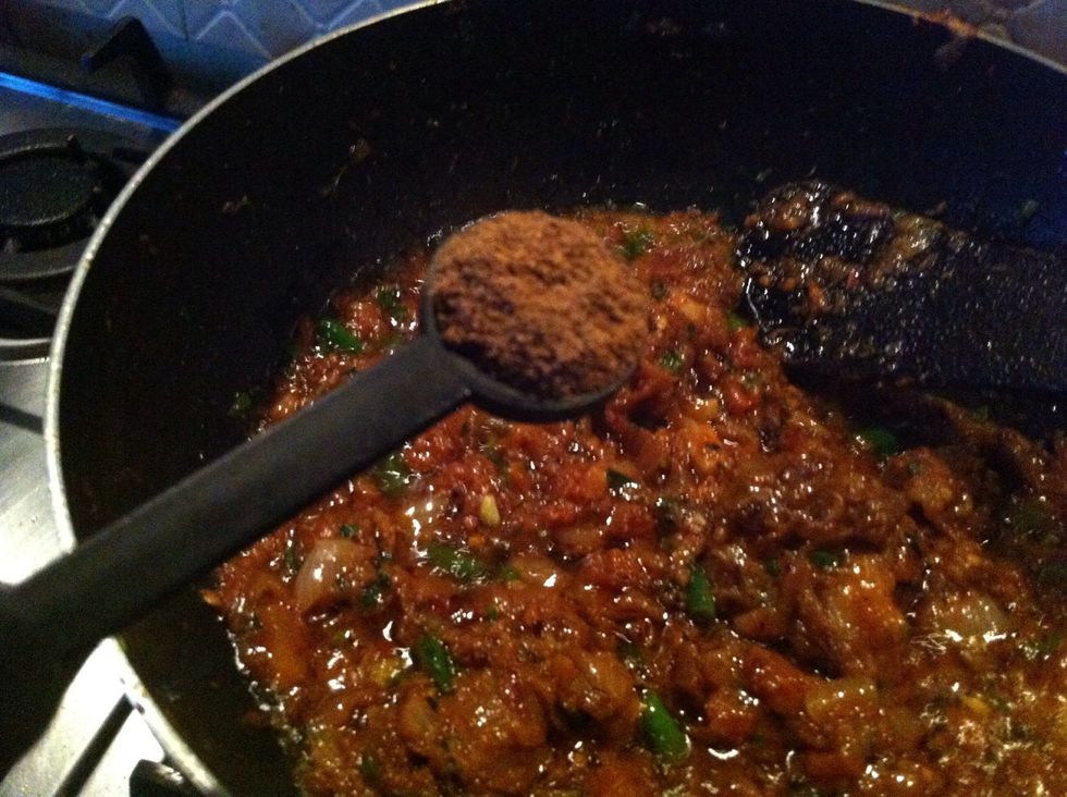 at the end .. add garam masala