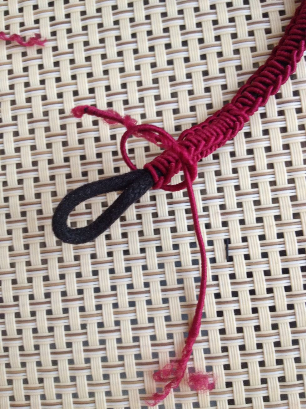 At the end knot for twice, and your bracelet done in 15 minutes!! \ud83d\udc4c\ud83c\udf80\ud83d\udc8e