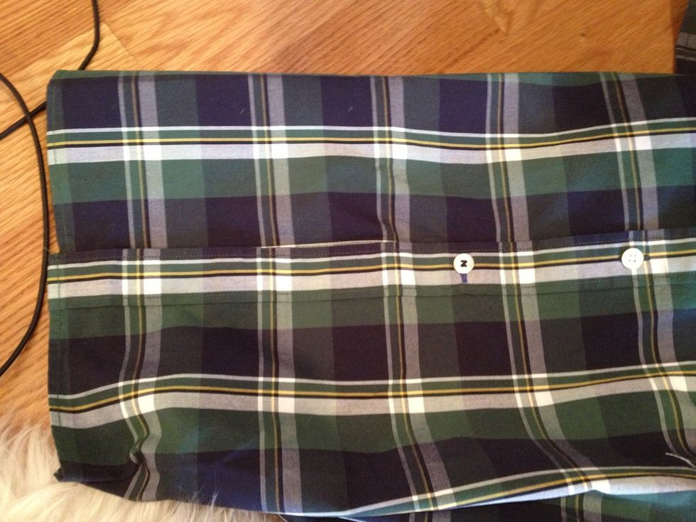 At the end of my shirt, there weren't any buttons, and I wanted there to be a few more. If you are like me, and want more buttons, you can find them on the collar or other places.
