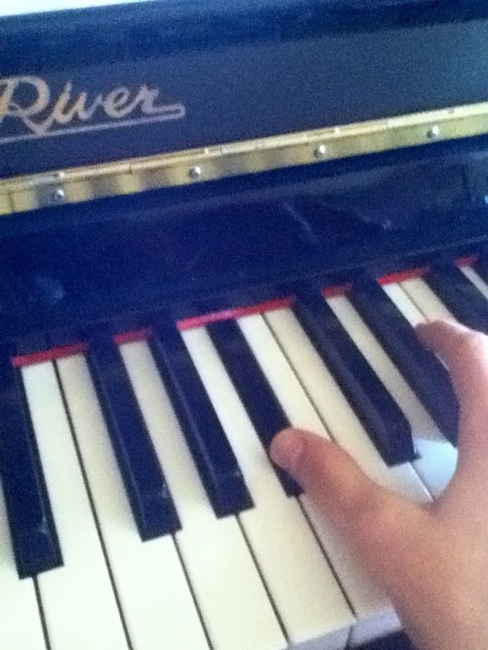 At the end of step 8 add two more notes for that measure: a B flat then an E flat. When you play the E flat, change your left hand to B flat with thumb and pinky.