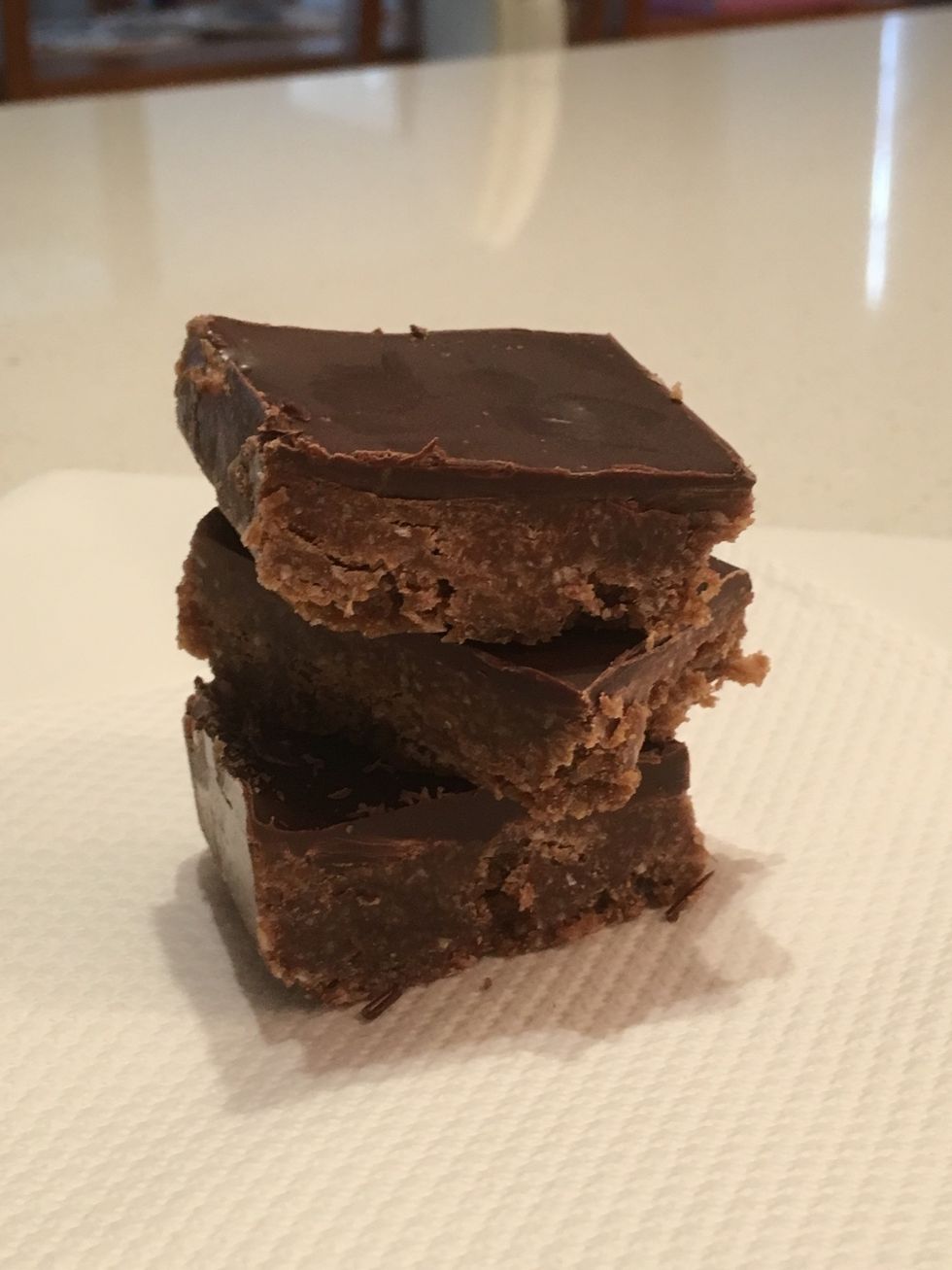 At the end of this Snapguide you will have hopefully made the perfect Choc Coconut Slice.