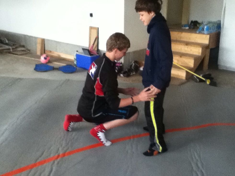 At the same time level change Level change is where you lower your level to get ready to shoot