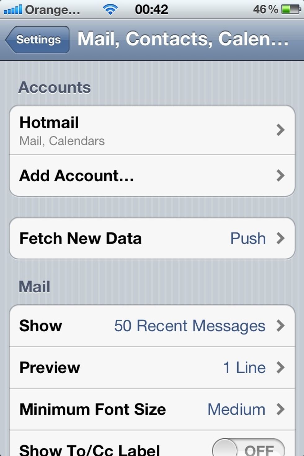 At the top can you see the Fetch New Data tab. Just click it.