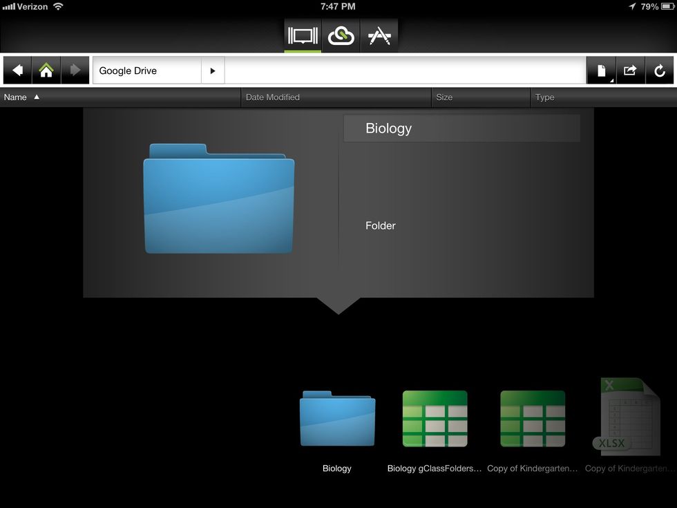 At the top in the center of the screen you have some options. Click on the left symbol of the three to choose different screen views.
