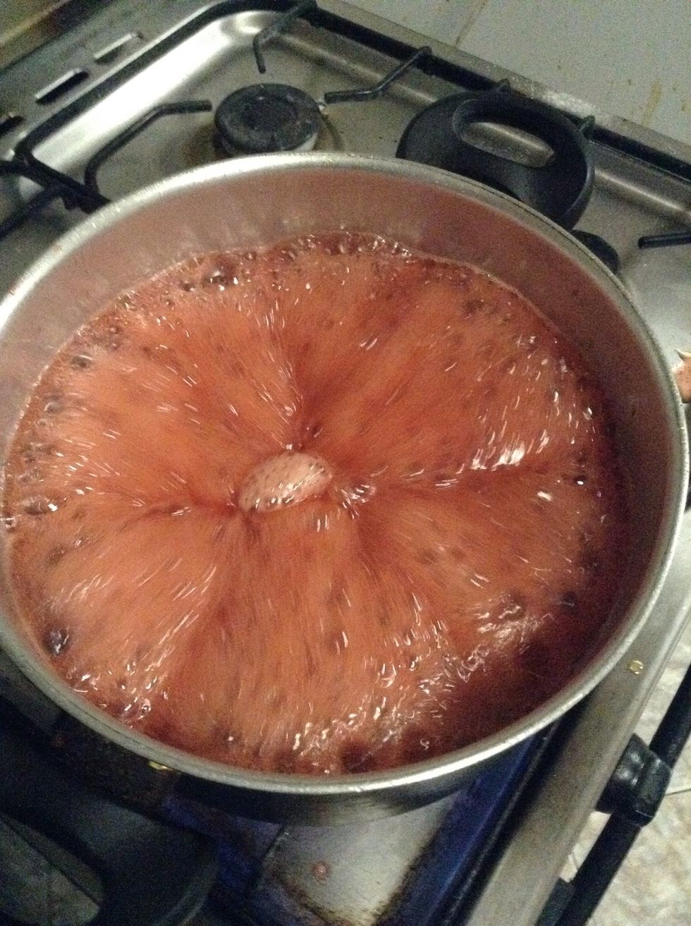 At this point add lemon juice a tbsp,