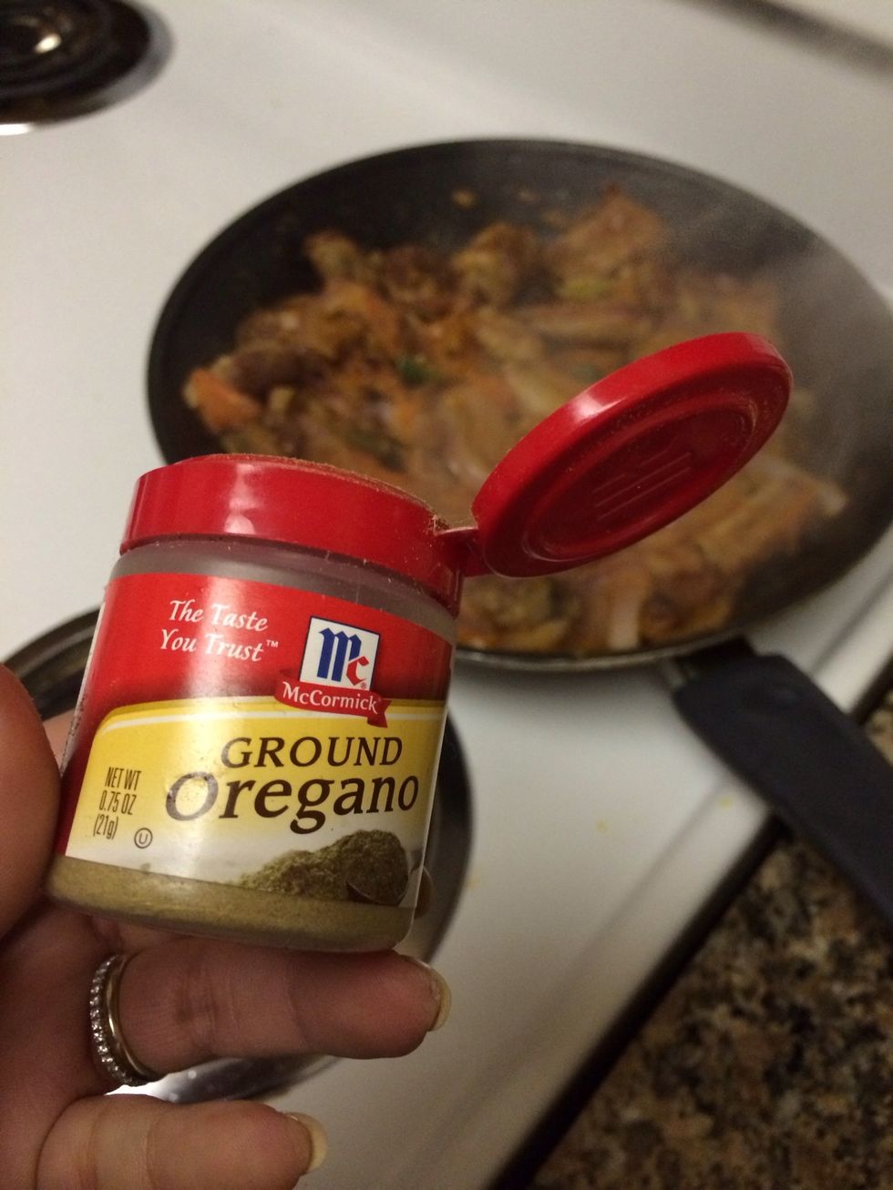 At this point add your oregano powder to taste... I would say half a tablespoon