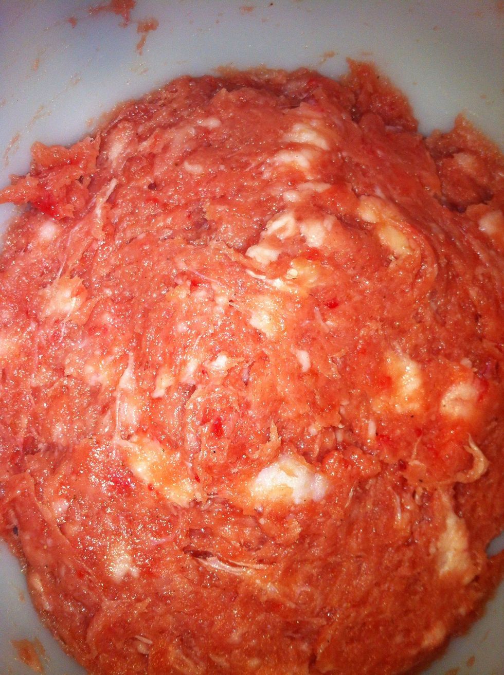 At this point it will form a ball and come off clean from the side of the ball. Now add a drop of coloring if desired and stir. Allow it to marinate overnight.