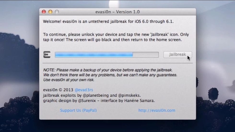 At this point it will temporarily install an app on your iPhone. See in next step.