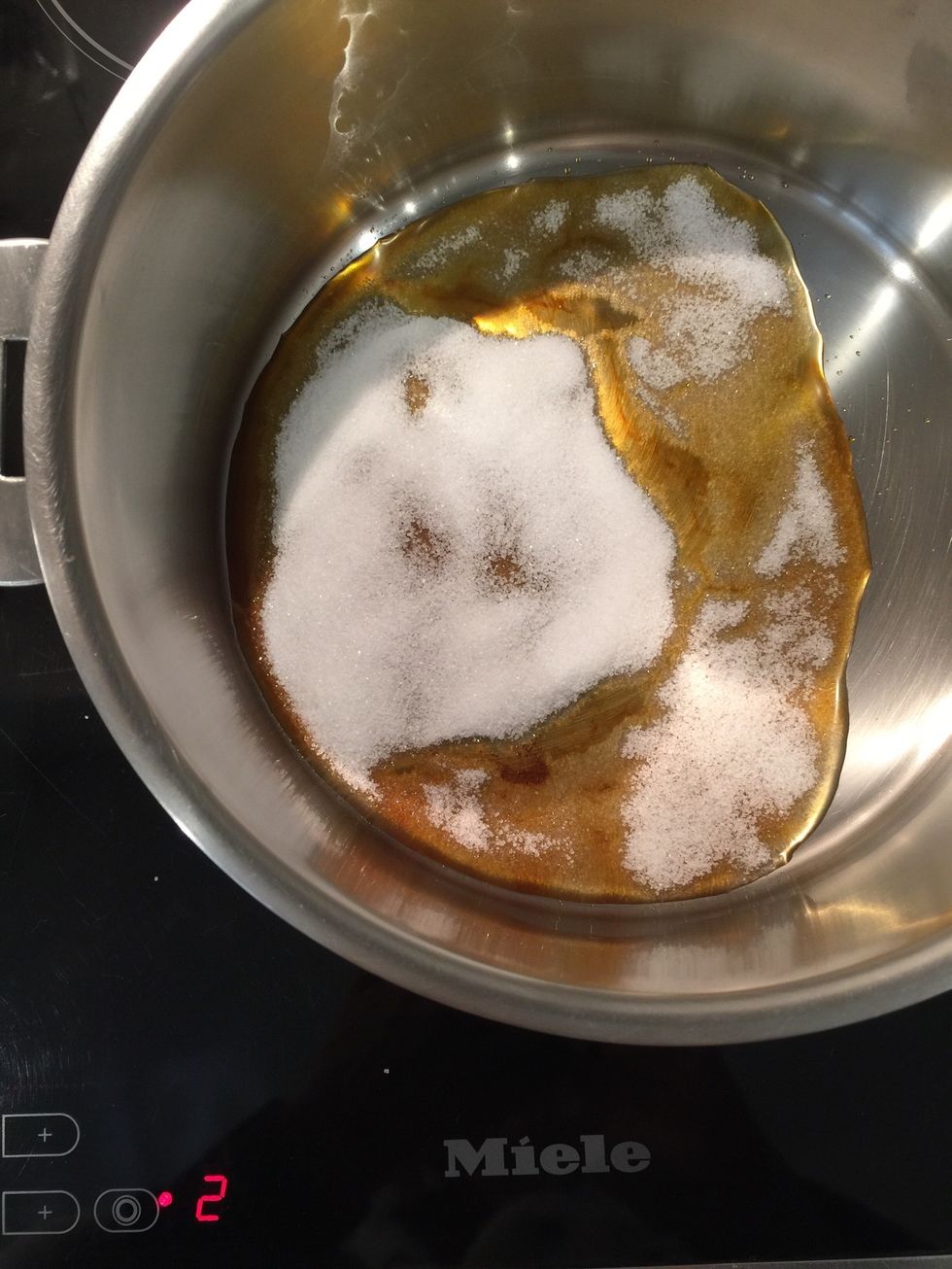 At this point lower the heat