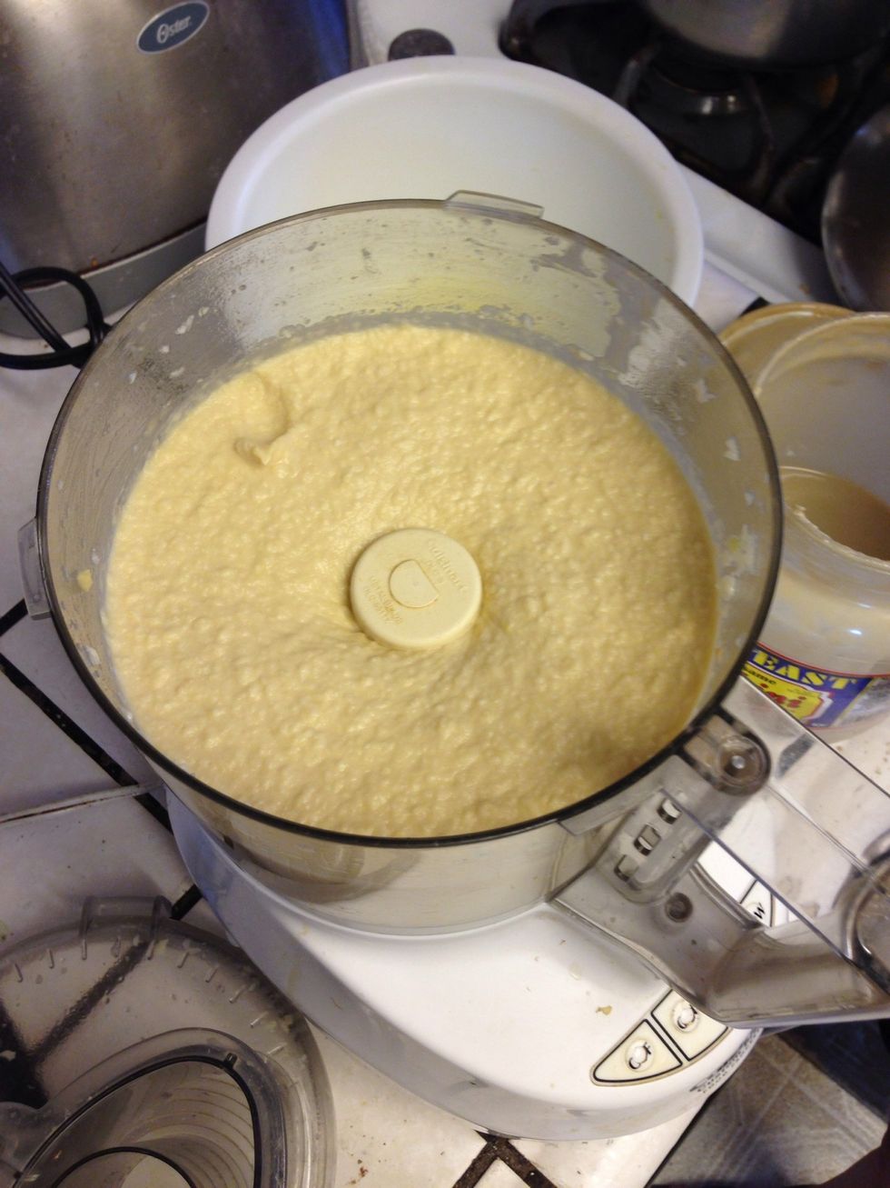 At this point taste the hummus it may need more lemon juice or salt. In this case the garlic taste was too strong so I added both