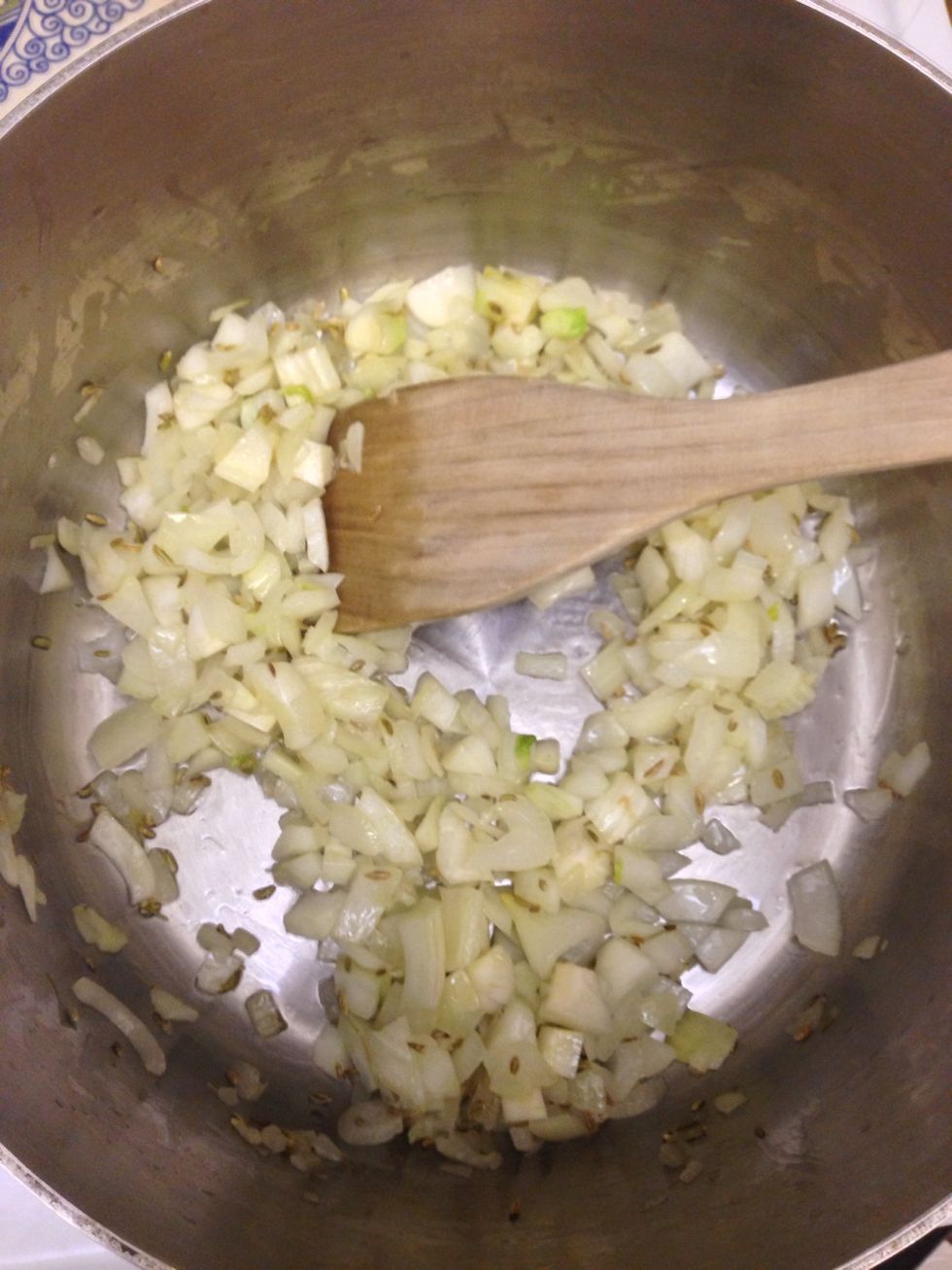 At this point things start to smell amazing. Cook until soft, about 5 minutes.