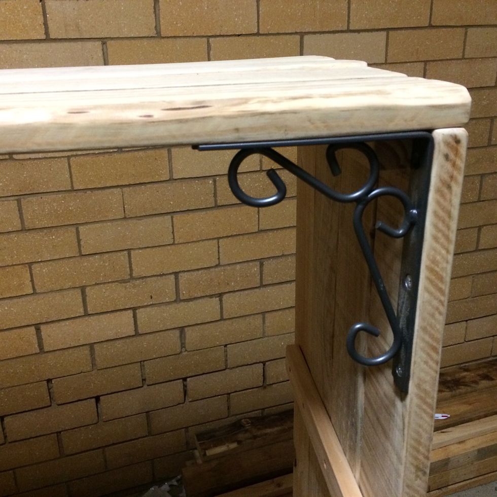 At this stage you'll need to add strength to the corners to keep everything solid. This is a simple build so won't be strong or safe without suitable brackets. Once secured you can stand it up.