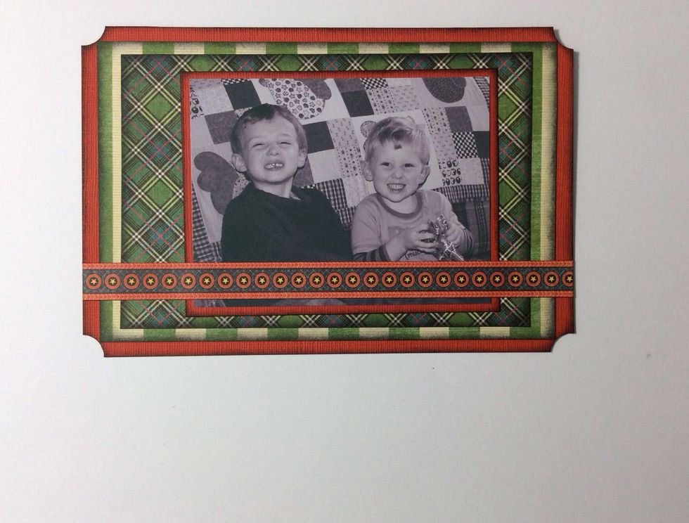 Attach border strip approximately 7/8 inch from the bottom
