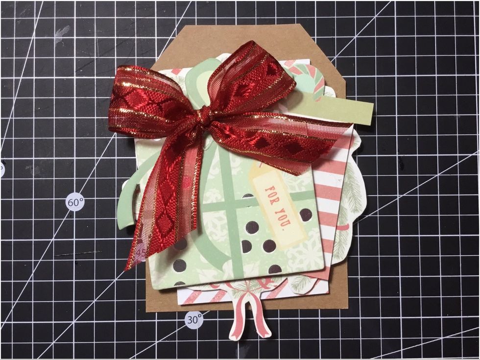 Attach bow, as shown.