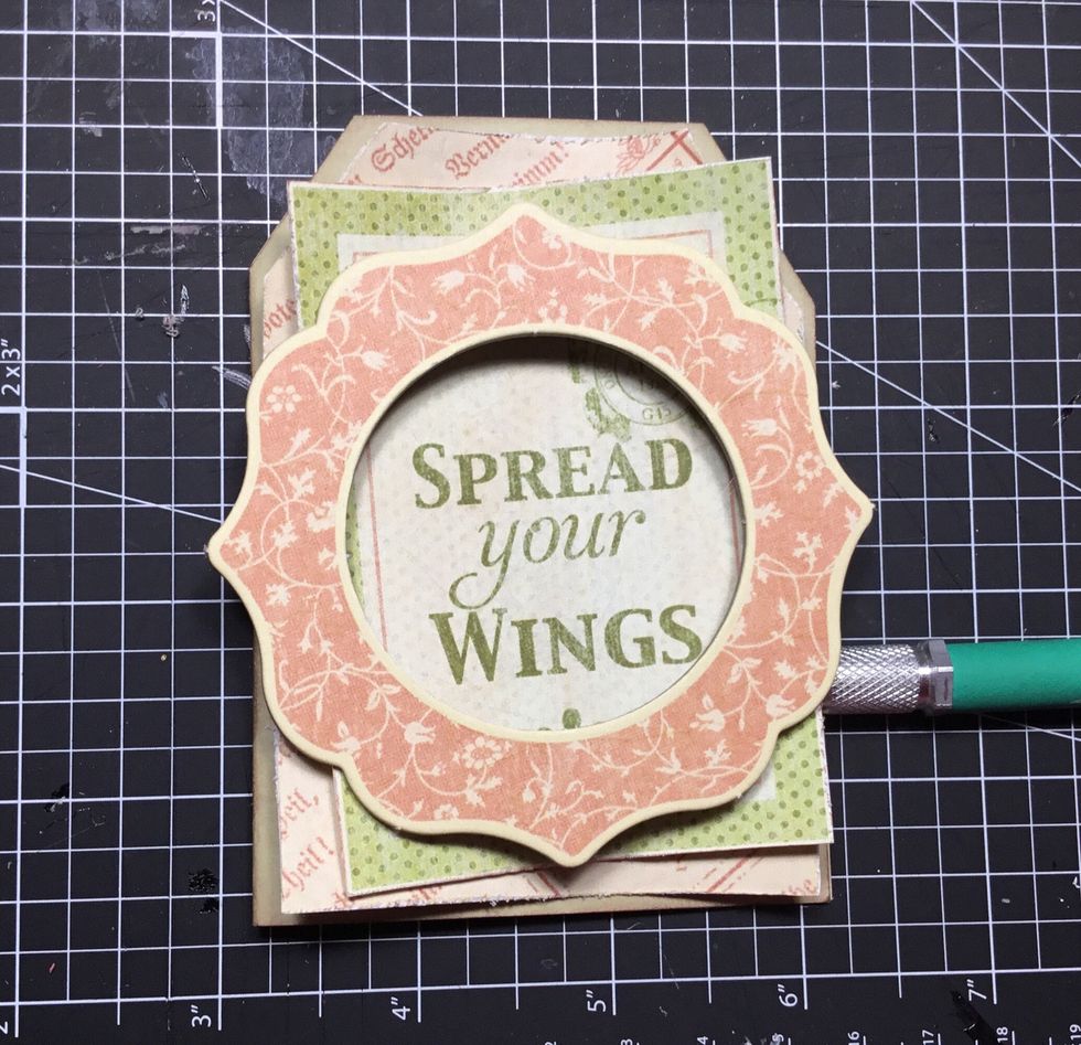 Attach chipboard frame as shown.