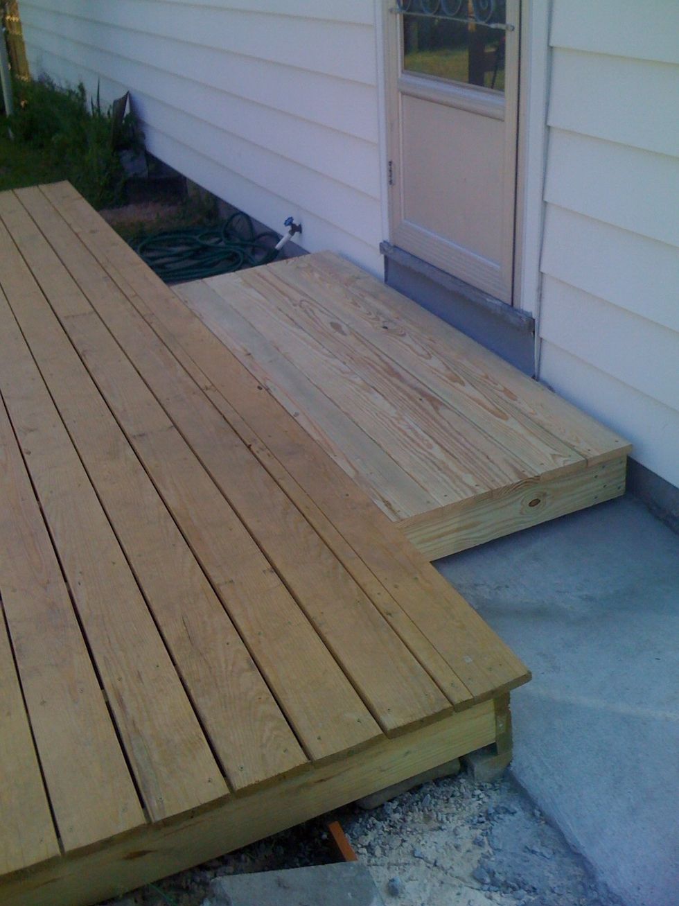 Attach deck boards