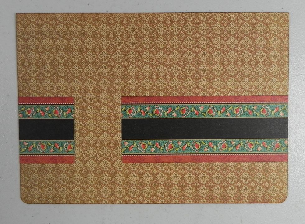 Attach the 7 1/4 x 2" piece first and then the 7 1/4 x 1/2" piece on top of it, centered. These pieces were not 7 1/4" long, so I cut them where another piece will be covering up that area.