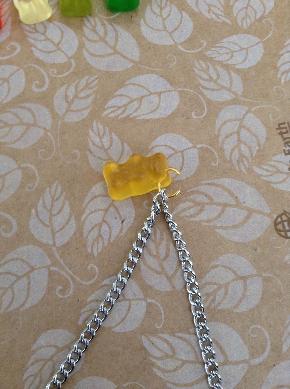 Attach the bear to your chain