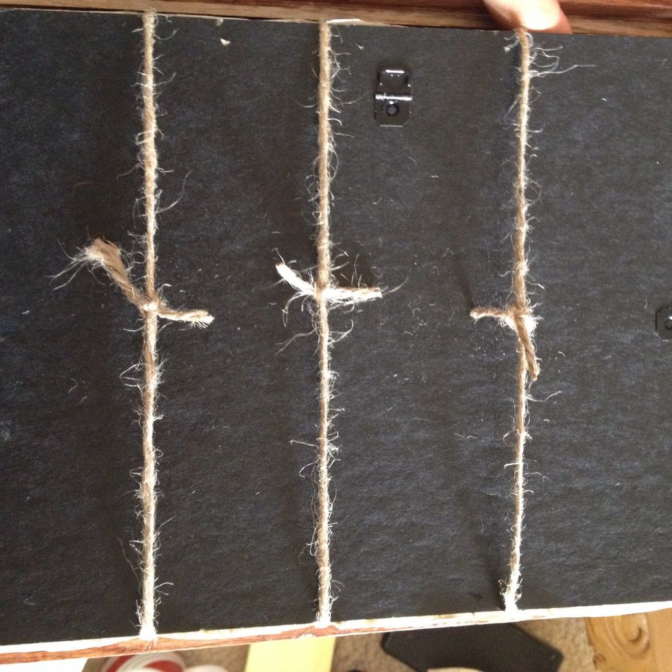 Attach the ends. If you're using wire just twist your two ends together