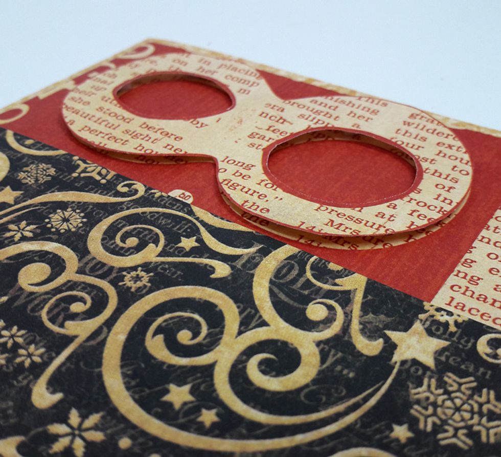 Attach to card with foam tape