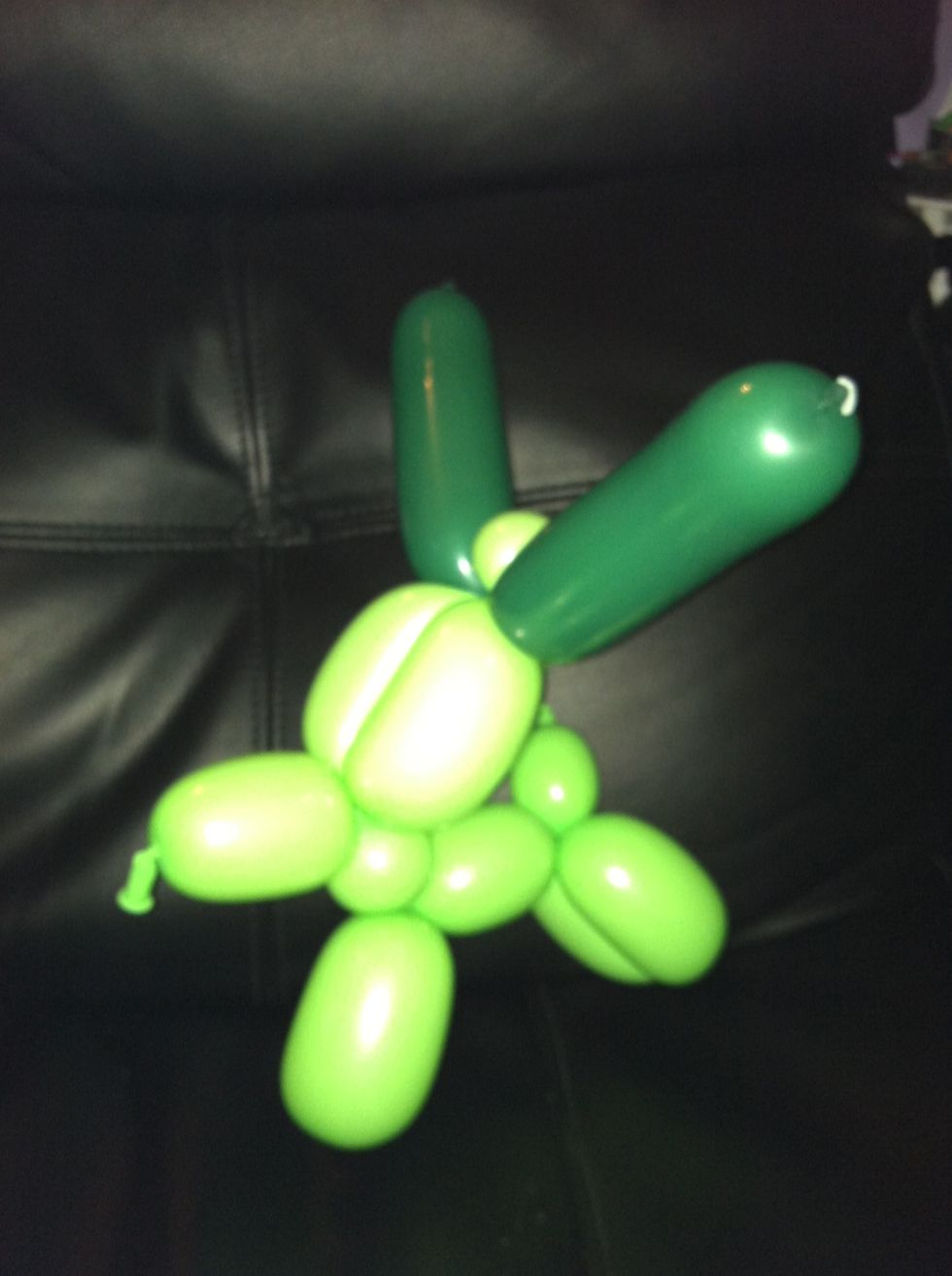 Attach to top of head at connection made by pinch twist