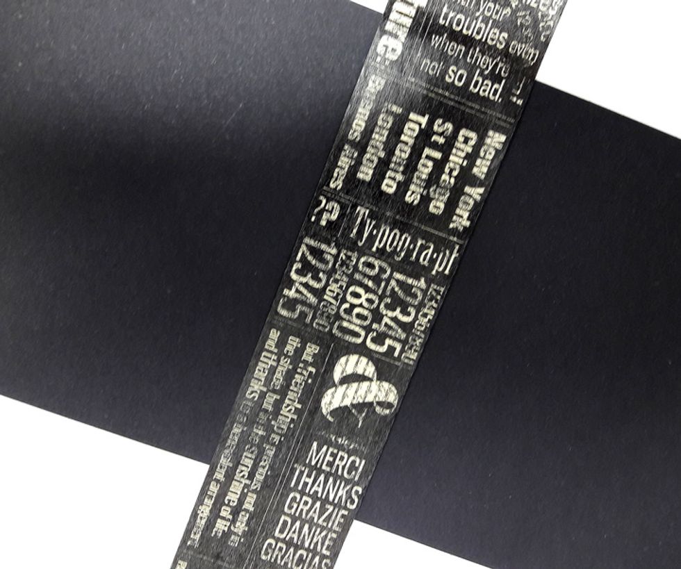 Attach washi tape to both pages.