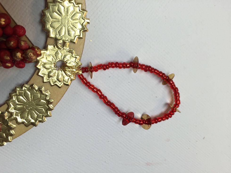Attach your beaded wire