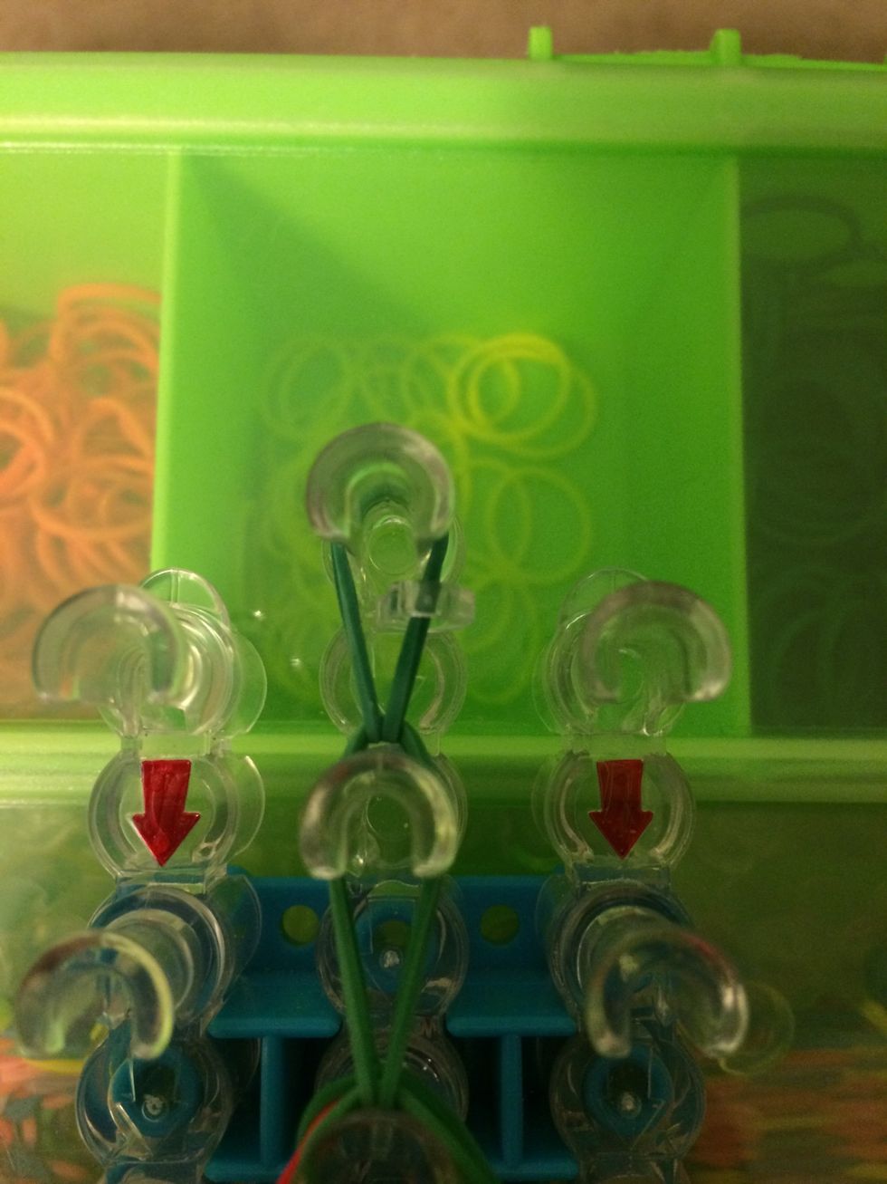 Attach your c-clip and pull your ring off the loom.