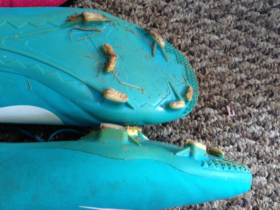 Avoid concrete at all costs! It wears down the cleats making them not last as long! And end up looking like this, or worse!