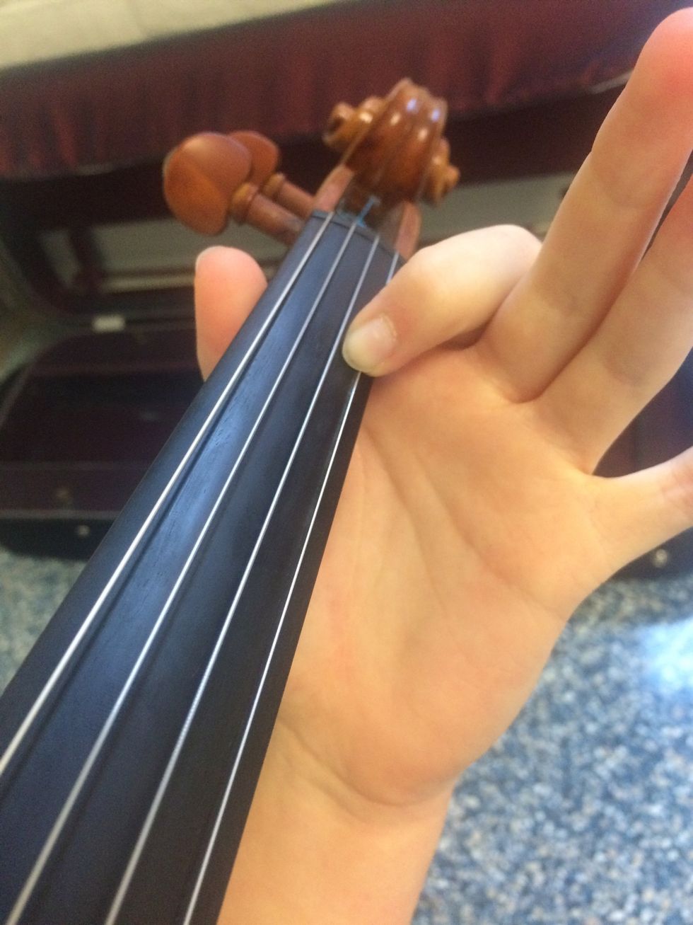 B or first finger twice.