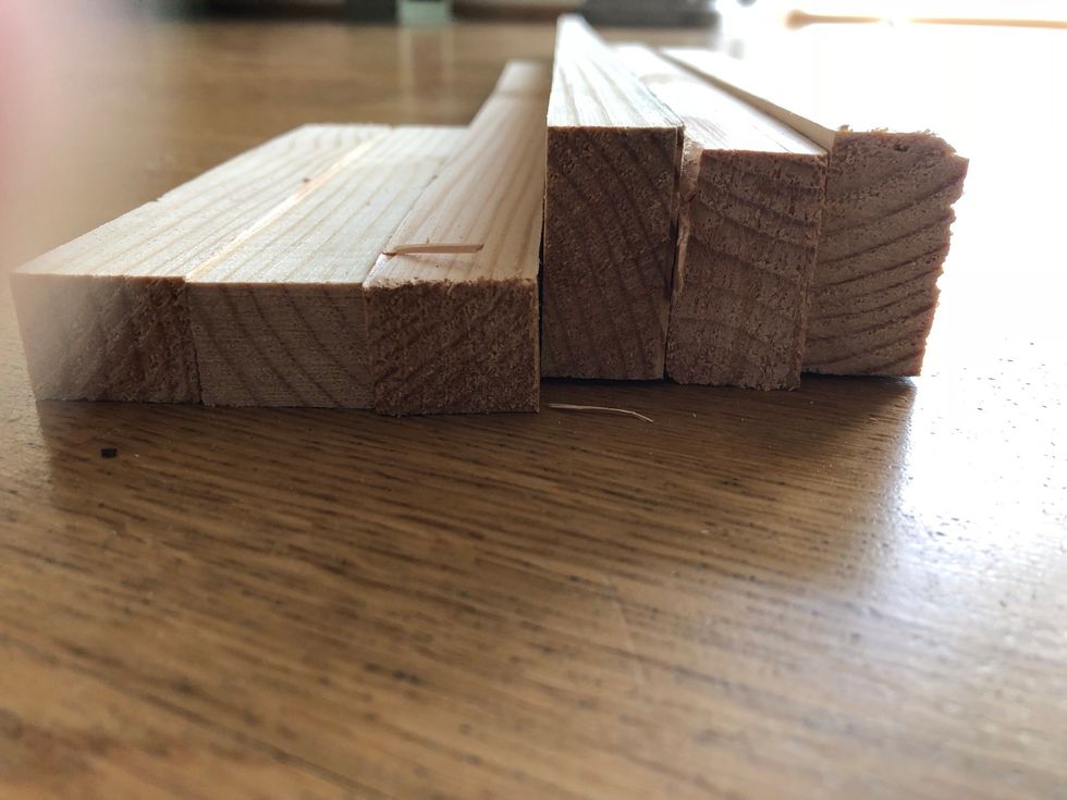 B\u00f6rja med att ta fram planka med m\u00e5tten 40x20 mm & 25x20 mm. Om du inte har exakt de m\u00e5tten, ta det som ligger n\u00e4rmast. L\u00e4rare, f\u00f6rbered.