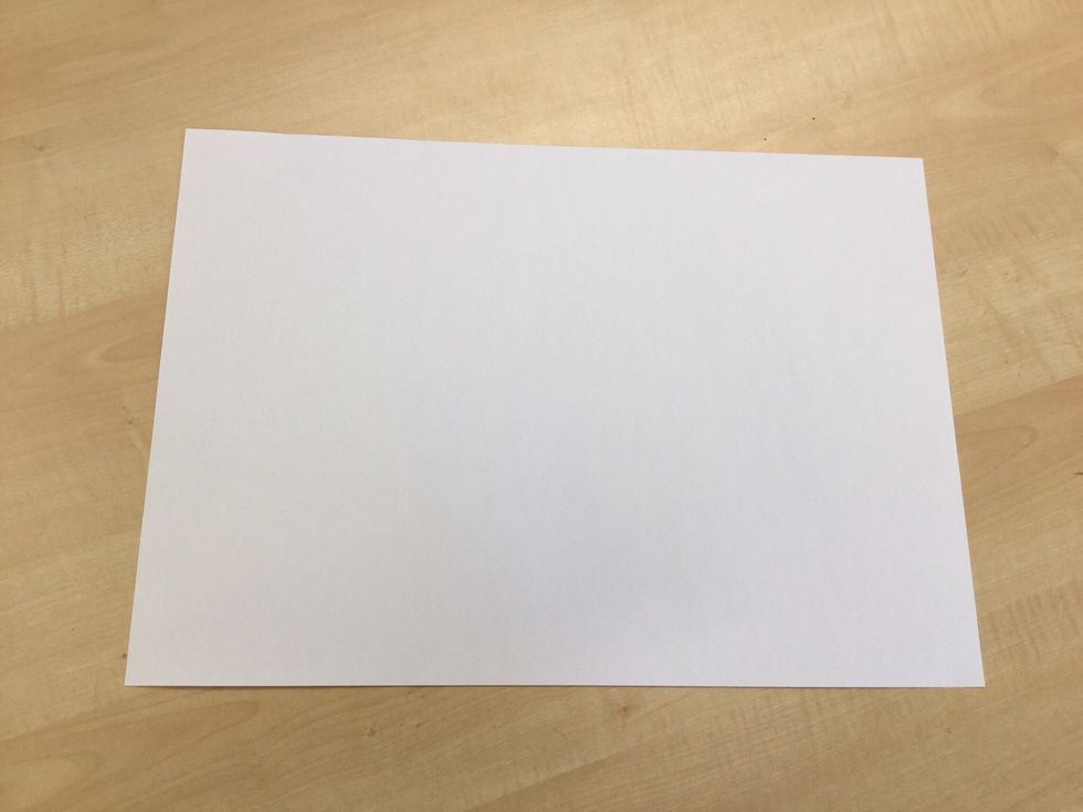 B\u00f6rja med ett A3 papper som ligger horisontellt.