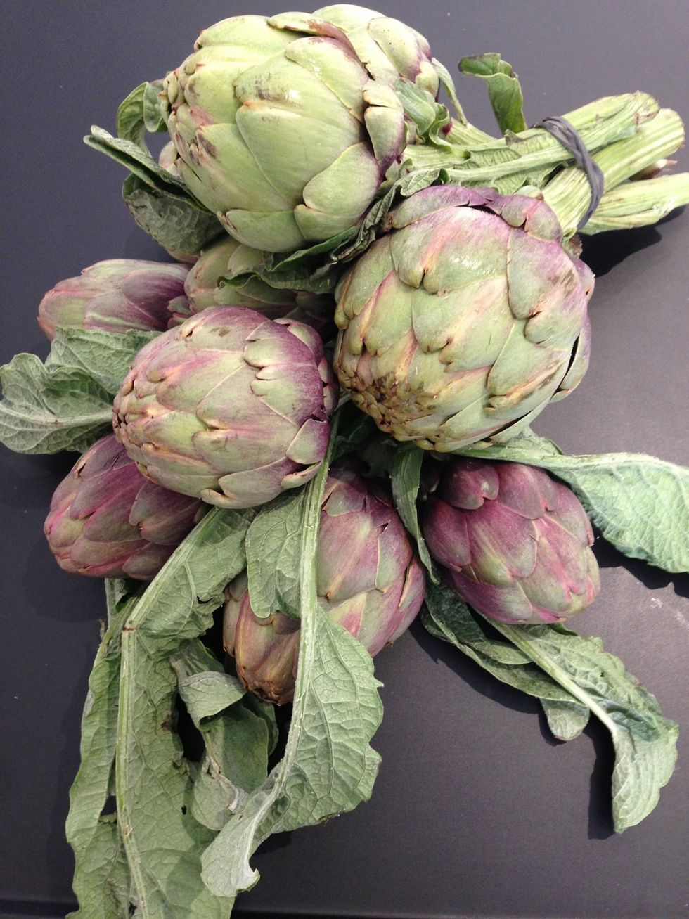 Baby artichokes. Or poivrade in French